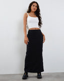 Image of Skyla Maxi Skirt in Charcoal