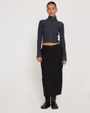 Image of Tuzifa Cropped Jumper in Navy