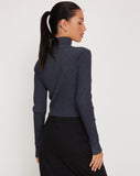 Image of Tuzifa Cropped Jumper in Navy