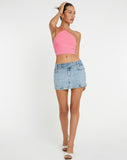 Janli Crop Top in Neon Pink