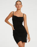 image of Revati Mini Dress in Black