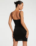 image of Revati Mini Dress in Black