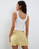 Image of Ribay Mini Skirt in Wild Flower Lemon Drop