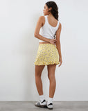 Image of Ribay Mini Skirt in Wild Flower Lemon Drop