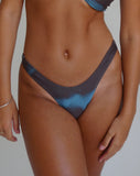 Image of Farida Bikini Bottom in Watercolour Brown