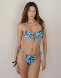 Image of Image of Ricoa Bikini Top in Blue Flower