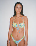 Image of Ricoa Bikini Top in Blue Watercolour Floral