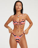 image of Farida Bikini Bottom in Abstract Art Pink