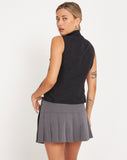 image of Rilyn Zip Up Vest Top in Black