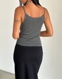 Image of Riona Vest Top in Dark Grey