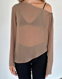 Image of Riot Top in Chiffon Light Brown