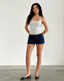 Image of Ritala Shirred Shorts in Navy