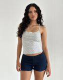 Image of Ritala Shirred Shorts in Navy