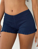 Image of Ritala Shirred Shorts in Navy