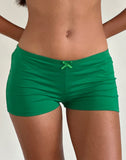 image of Ritulia Lycra Hotpant in Bush Green