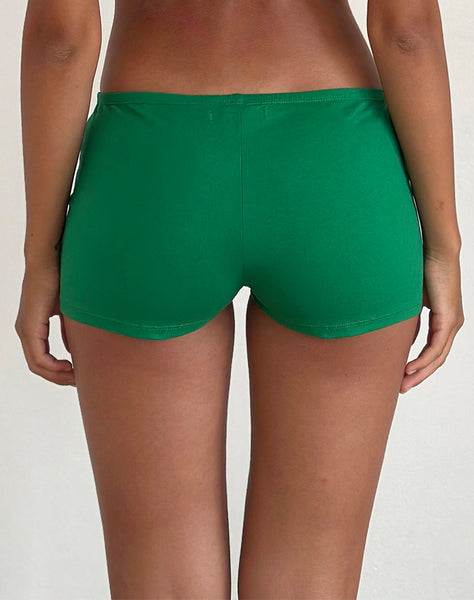 Image of Ritulia Lycra Hotpant in Bush Green