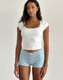 Image of Ritulia Short in Powder Blue XO Heart Print