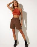 Image of Roena Crop Top in Space Dye Tangerine Strawberry