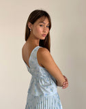 image of Rolia Cami Top in Blue Flower Gingham