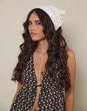 Image of Nika Bandana in Linen Ivory