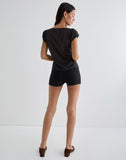 Image of Rolina Blouse in Chiffon Mini Polka Black