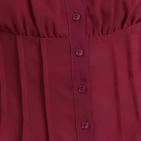 Rolina Blouse in Chiffon Burgundy