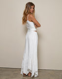Image of Rombe Seamed Fairy Midi Skirt in Ivory