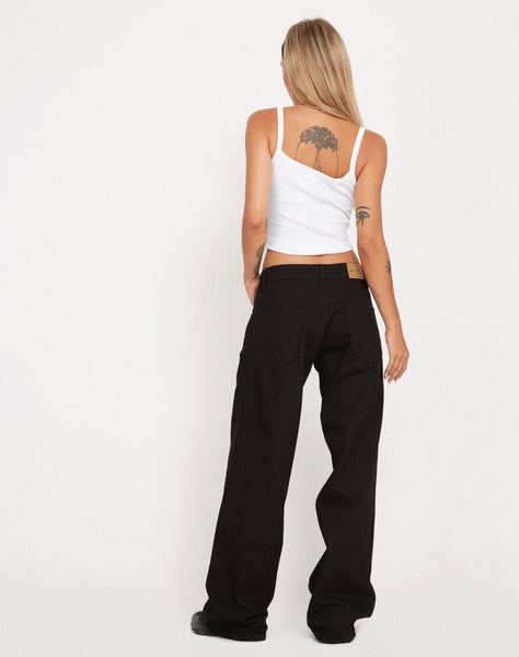 Image of Roomy Extra Wide Jeans in Black