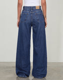 Image of Roomy Extra Wide Low Rise Jeans in Mid Blue Used