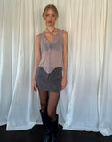 Image of Rosalinda Top in Chiffon Lilac Grey