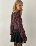 Image of Rosani Long Sleeve Top in Dark Rhoslyn Ditsy Print