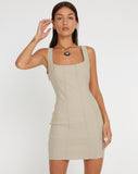 Image of Rosati Mini Dress in Beige