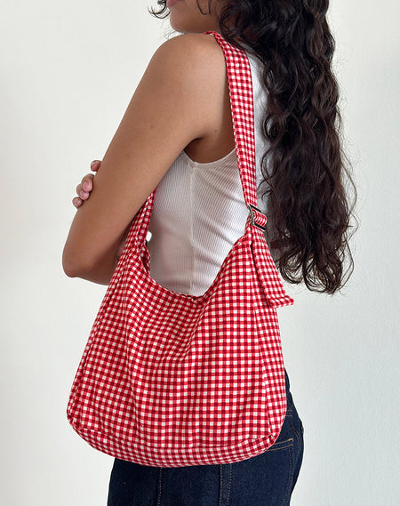 Beach Bag in Stripe Pink