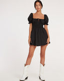 image of Rosmilly Mini Dress in Black