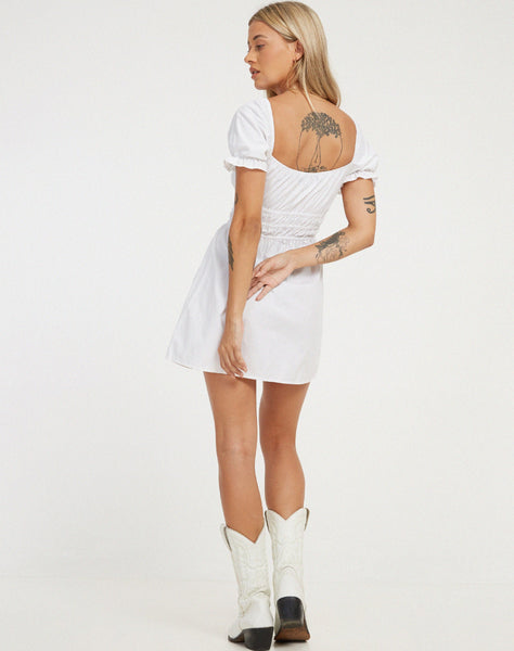 image of Rosmilly Mini Dress in White