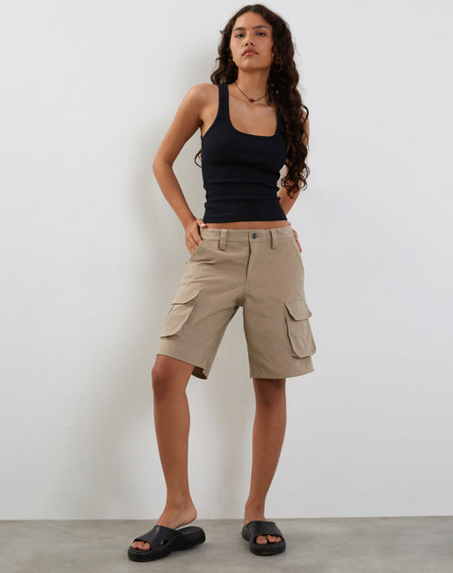 image of Saito Longline Cargo Short in Stone