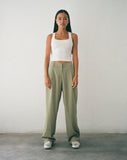 Image of Sakaria Wide Leg Trouser in Tailoring Stone Sage