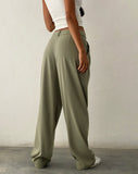 Image of Sakaria Wide Leg Trouser in Tailoring Stone Sage