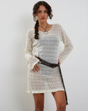 Image of Rue Mini Knit Dress in Ivory