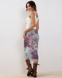 Image of Rujha Midi Skirt in Abstract Scrapbook