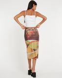 image of Rujha Midi Skirt in Fruit Photoprint