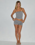 Image of Ruki Bandeau Top in Rayon Jersey Grey