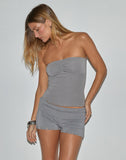 Image of Ruki Bandeau Top in Rayon Jersey Grey