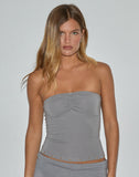 Image of Ruki Bandeau Top in Rayon Jersey Grey