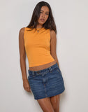Image of Runaba Backless Tank Top in Faded Orange