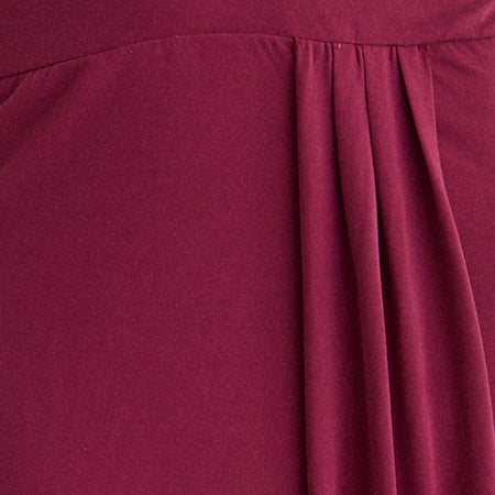 Ryoko Maxi Dress in Cupro Burgundy