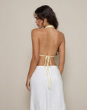 Image of Ryoma Top in Broderie Flower Lace Lemon