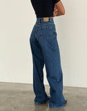 Image of Roomy Extra Wide Jeans in Mid Blue Used