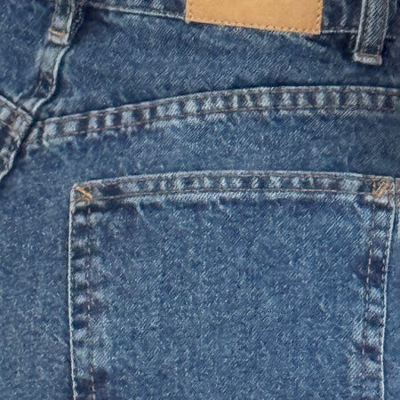 Roomy Extra Wide Jeans in Mid Blue Used