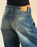 Image of Roomy Extra Wide Low Rise Jeans in Dark Vintage